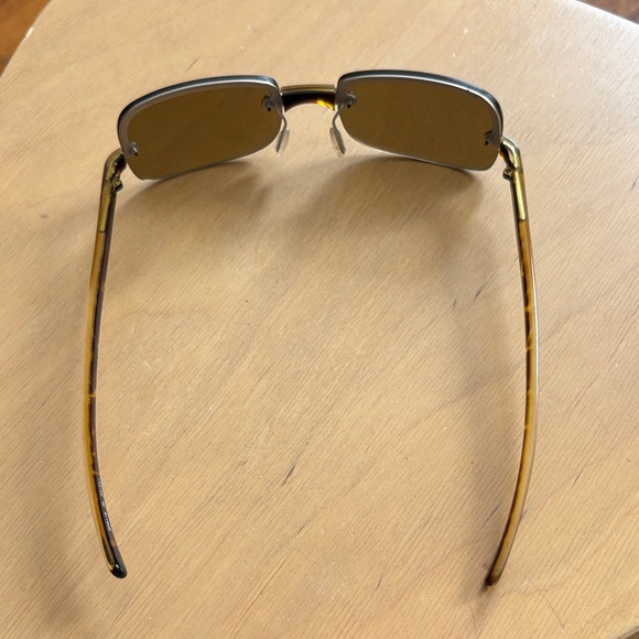 Vintage Prada Silver and Tortoise Brown Sunglasses
